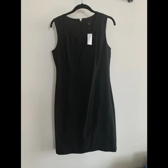 princess polly baby blue dress Ann Taylor | Dresses | Ann Taylor Black Sheath Dress With Ivory Accents And  Trim main image 1